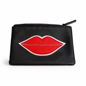 Sephora Black and Red Lip Design Pouch